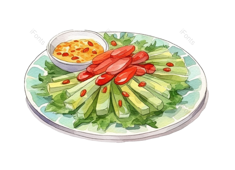 清新图片,蔬菜元素,盘子PNG,美食免抠素材
